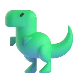 T-Rex Fluent 3D emoji