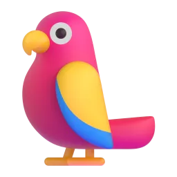 Parrot Fluent 3D emoji