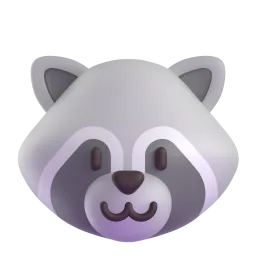 Raccoon Fluent 3D emoji