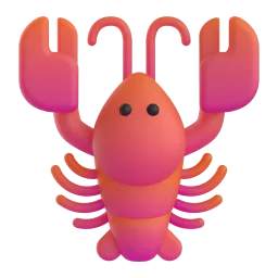 Lobster Fluent 3D emoji