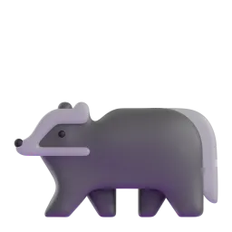 Badger Fluent 3D emoji
