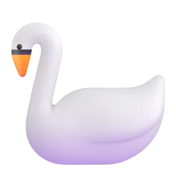 Swan Fluent 3D emoji