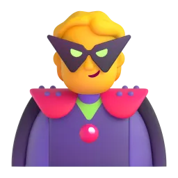 Supervillain Fluent 3D emoji