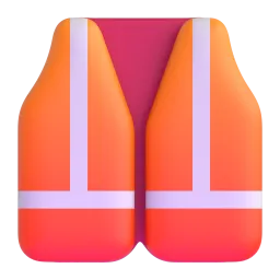 Safety Vest Fluent 3D emoji