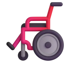 Manual wheelchair Fluent 3D emoji