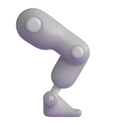 Mechanical leg Fluent 3D emoji