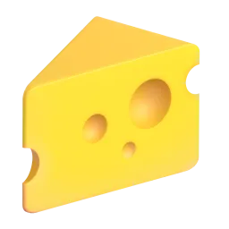 Cheese Wedge Fluent 3D emoji