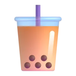 Bubble tea Fluent 3D emoji