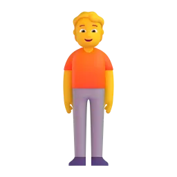 Person standing Fluent 3D emoji