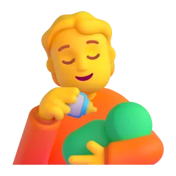 Person feeding baby Fluent 3D emoji