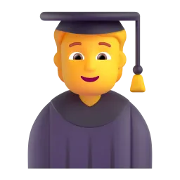 Graduate Fluent 3D emoji