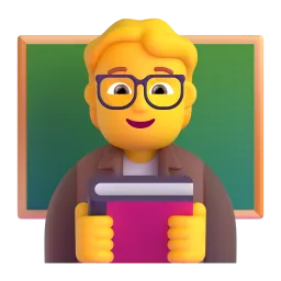 Teacher Fluent 3D emoji