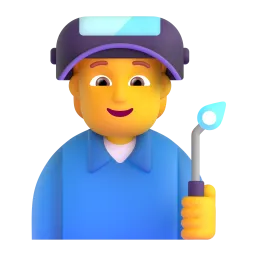 Factory worker Fluent 3D emoji