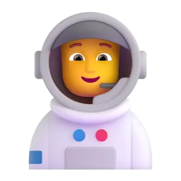 Astronaut Fluent 3D emoji