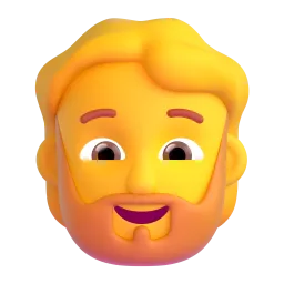 দাড়ি Fluent 3D emoji