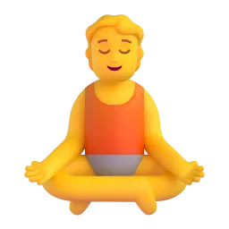 Person in Lotus Position Fluent 3D emoji