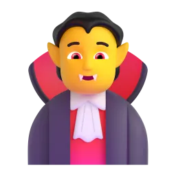 वैम्पायर Fluent 3D emoji