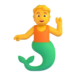 Merperson Fluent 3D emoji