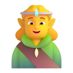 Elfe Fluent 3D emoji