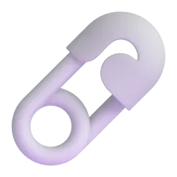 Safety pin Fluent 3D emoji