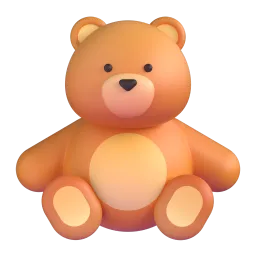 Teddy Bear Fluent 3D emoji