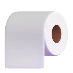 የመጸዳጃ ወረቀት Fluent 3D emoji