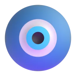 Nazar amulet Fluent 3D emoji