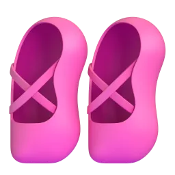 حذاء الباليه Fluent 3D emoji