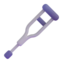 Crutch Fluent 3D emoji