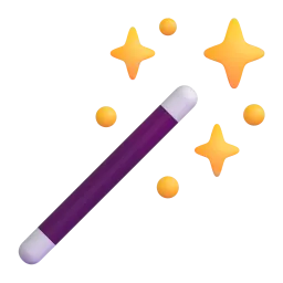 Magic wand Fluent 3D emoji