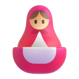 Nesting dolls Fluent 3D emoji
