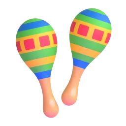 Maracas Fluent 3D emoji