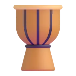 Long drum Fluent 3D emoji