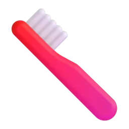 Toothbrush Fluent 3D emoji