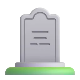 Headstone Fluent 3D emoji