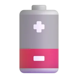 Low battery Fluent 3D emoji