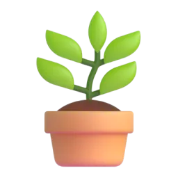 Potted Plant Fluent 3D emoji