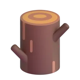 Wood Fluent 3D emoji