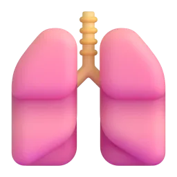 Poumons Fluent 3D emoji