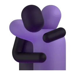People Hugging Fluent 3D emoji
