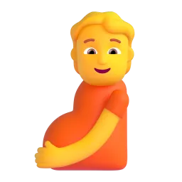 Pregnant Man Fluent 3D emoji
