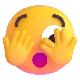 Face with peeking eye Fluent 3D emoji
