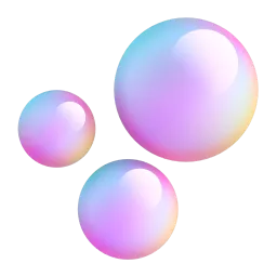 Bubbles Fluent 3D emoji