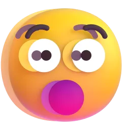 Shaking face Fluent 3D emoji