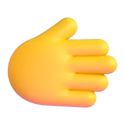 Rightwards hand Fluent 3D emoji