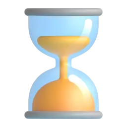 Hourglass done Fluent 3D emoji