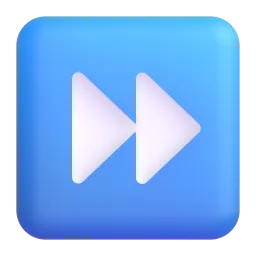 Fast-forward button Fluent 3D emoji