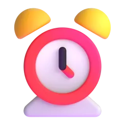 Alarm clock Fluent 3D emoji