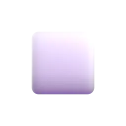 White medium-small square Fluent 3D emoji