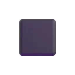 Black medium-small square Fluent 3D emoji